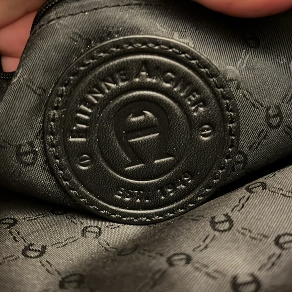 Etienne Aigner Black Leather Crossbody Bag - Picture 8 of 8